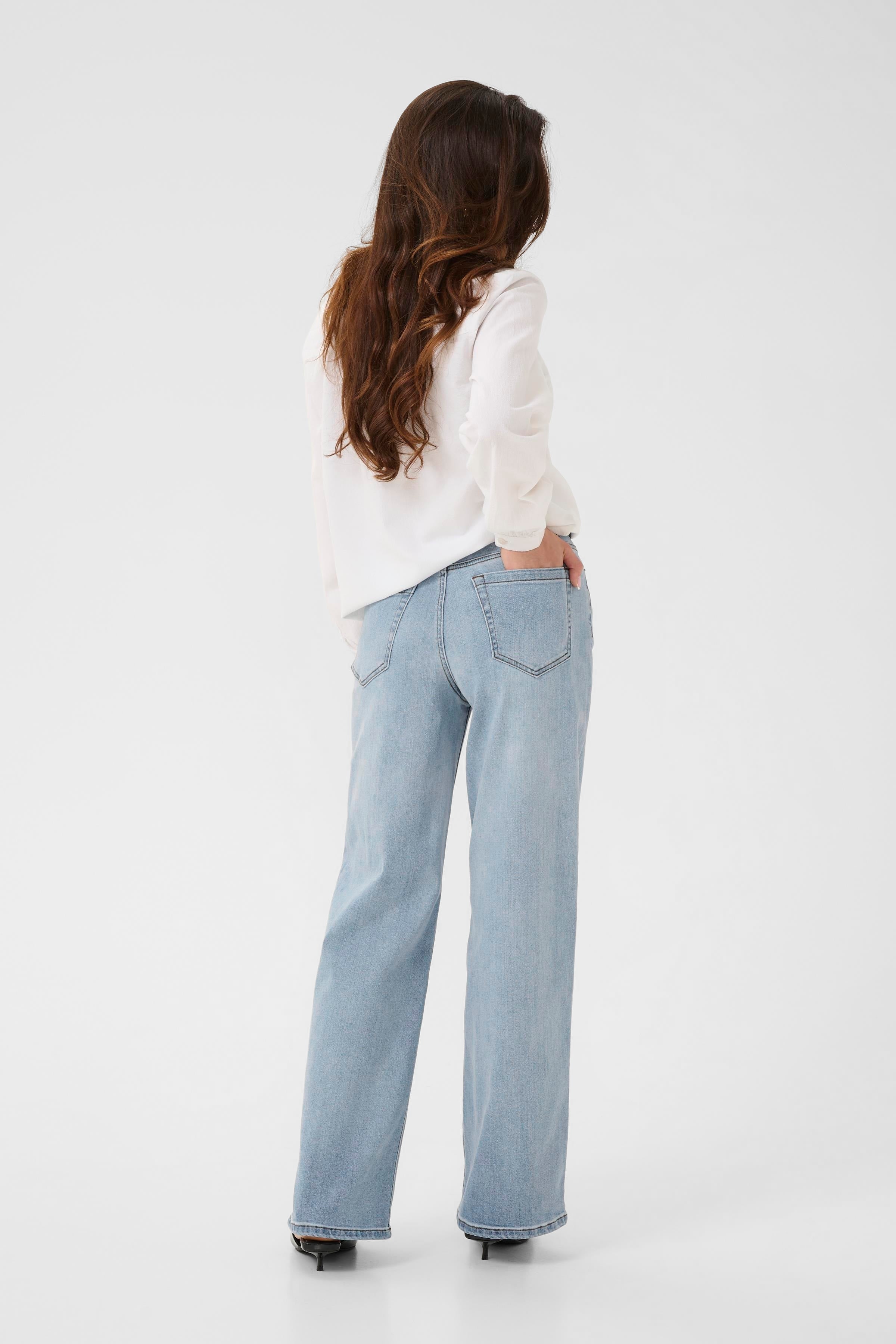 Meadow HW Reg Fit Jeans - Light Blue-denim- Hometown Style HTS, women's in store and online boutique located in Ingersoll, Ontario
