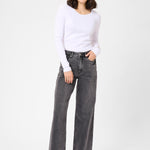 Meadow HW Reg Fit Jeans- Grey Vintage-Denim- Hometown Style HTS, women's in store and online boutique located in Ingersoll, Ontario