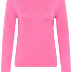 Lizza Knit Pullover - Pink Power-Casual Tops- Hometown Style HTS, women's in store and online boutique located in Ingersoll, Ontario