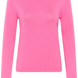 Lizza Knit Pullover - Pink Power-Casual Tops- Hometown Style HTS, women's in store and online boutique located in Ingersoll, Ontario