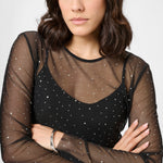 Stinna Long Sleeve - Black-blouse- Hometown Style HTS, women's in store and online boutique located in Ingersoll, Ontario