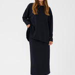 Annika Pullover - Deep Black-Casual Tops- Hometown Style HTS, women's in store and online boutique located in Ingersoll, Ontario