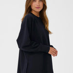 Annika Pullover - Deep Black-Casual Tops- Hometown Style HTS, women's in store and online boutique located in Ingersoll, Ontario