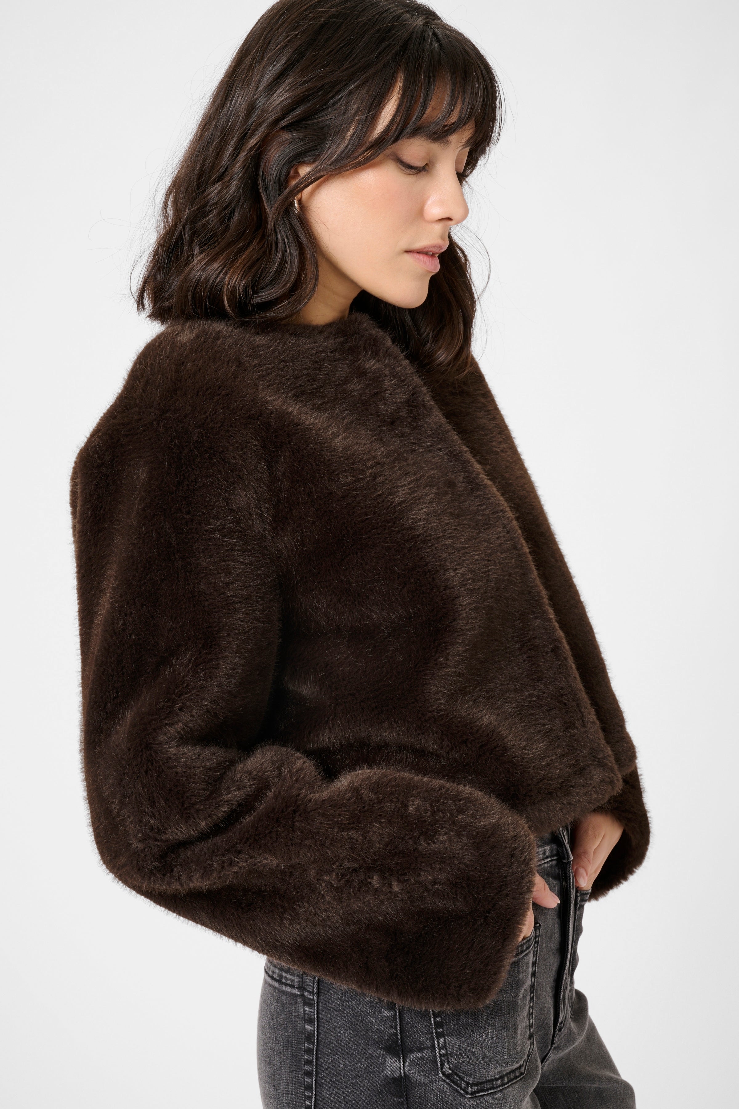 Jemmy Jacket - Black Coffee-Coat & Jackets- Hometown Style HTS, women's in store and online boutique located in Ingersoll, Ontario