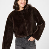 Jemmy Jacket - Black Coffee-Coat & Jackets- Hometown Style HTS, women's in store and online boutique located in Ingersoll, Ontario