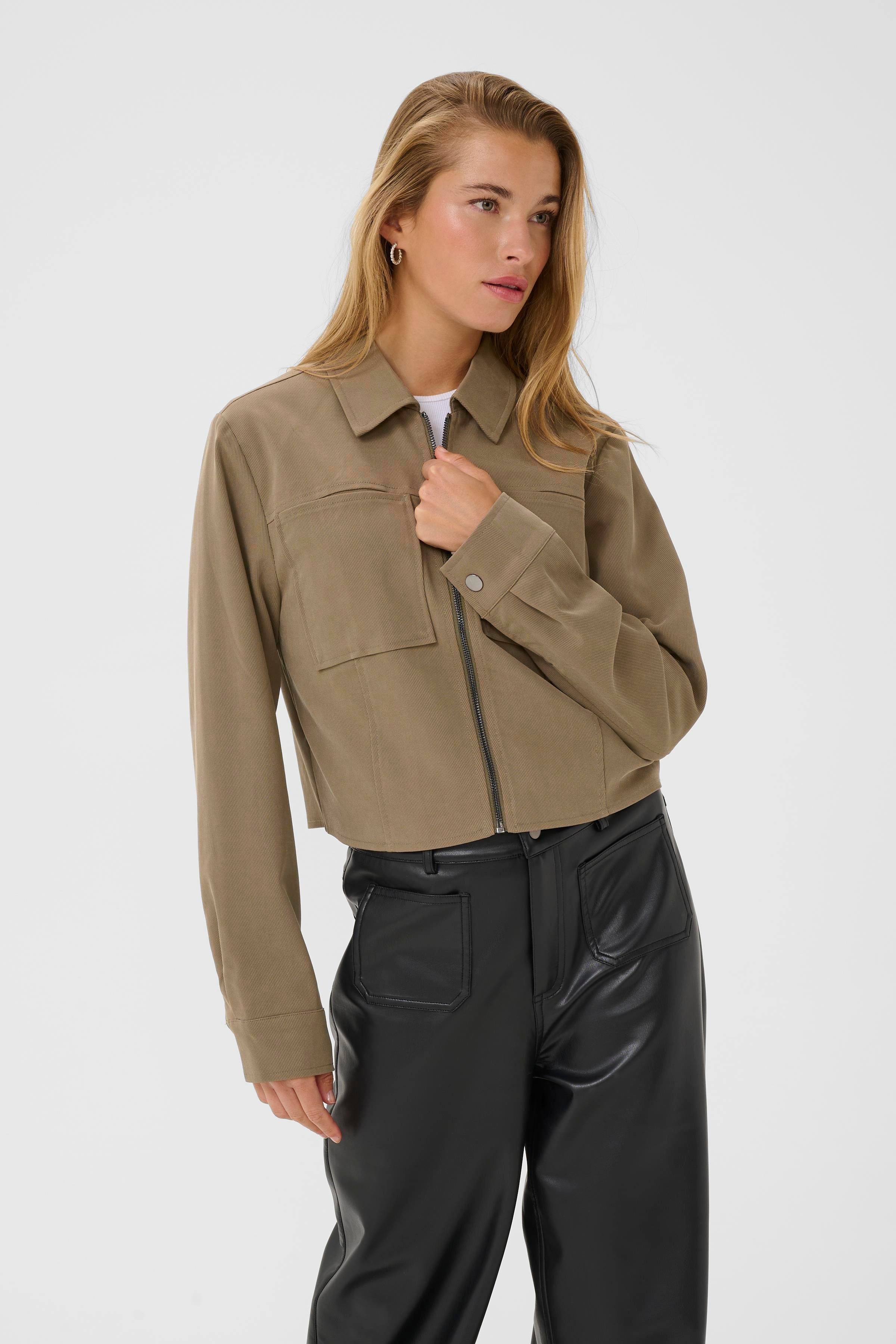 Cerina Jacket - Morel-Coat & Jackets- Hometown Style HTS, women's in store and online boutique located in Ingersoll, Ontario