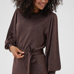 Karegina Knit Belt Dress - Java-Special Occasion Dresses- Hometown Style HTS, women's in store and online boutique located in Ingersoll, Ontario