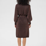 Regina Knit Belt Dress - Black Coffee-Special Occasion Dress- Hometown Style HTS, women's in store and online boutique located in Ingersoll, Ontario