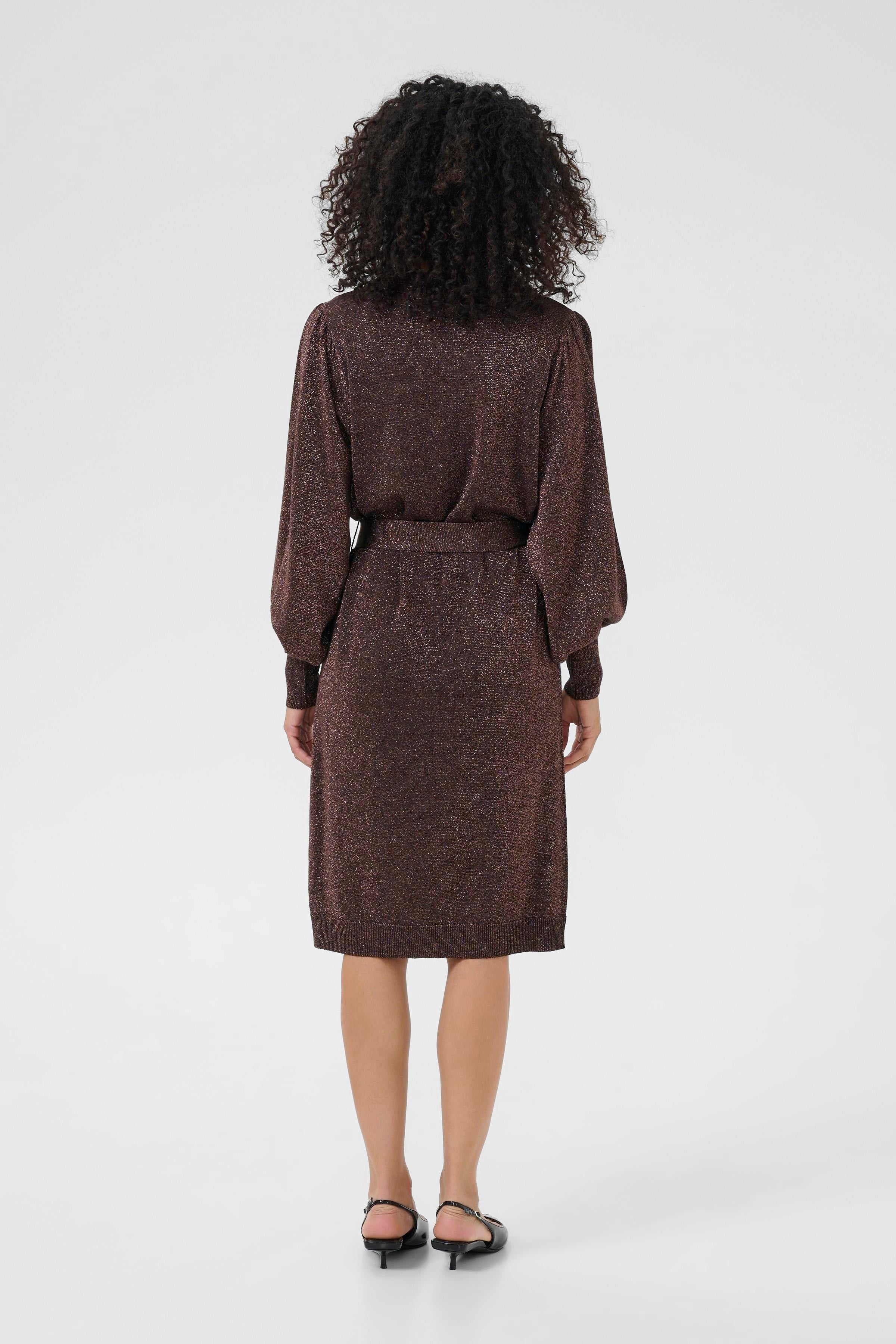 Karegina Knit Belt Dress - Java-Special Occasion Dresses- Hometown Style HTS, women's in store and online boutique located in Ingersoll, Ontario