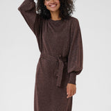 Karegina Knit Belt Dress - Java-Special Occasion Dresses- Hometown Style HTS, women's in store and online boutique located in Ingersoll, Ontario