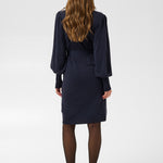 KAregina Knit Belt Dress - Graphite-Casual Dresses- Hometown Style HTS, women's in store and online boutique located in Ingersoll, Ontario