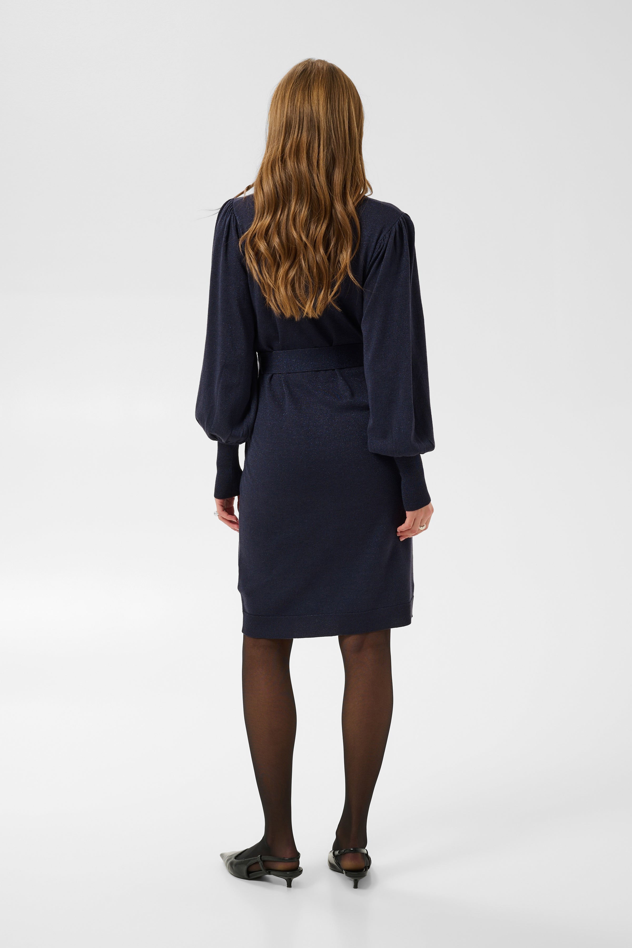 KAregina Knit Belt Dress - Graphite-Casual Dresses- Hometown Style HTS, women's in store and online boutique located in Ingersoll, Ontario
