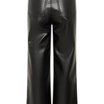 Mikka PU Jeans - Black-dress pants- Hometown Style HTS, women's in store and online boutique located in Ingersoll, Ontario