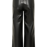 Mikka PU Jeans - Black-dress pants- Hometown Style HTS, women's in store and online boutique located in Ingersoll, Ontario