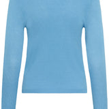 Malou Knit Pullover-Azure Blue-Casual Tops- Hometown Style HTS, women's in store and online boutique located in Ingersoll, Ontario