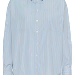 Levia Shirt - Blue-blouse- Hometown Style HTS, women's in store and online boutique located in Ingersoll, Ontario