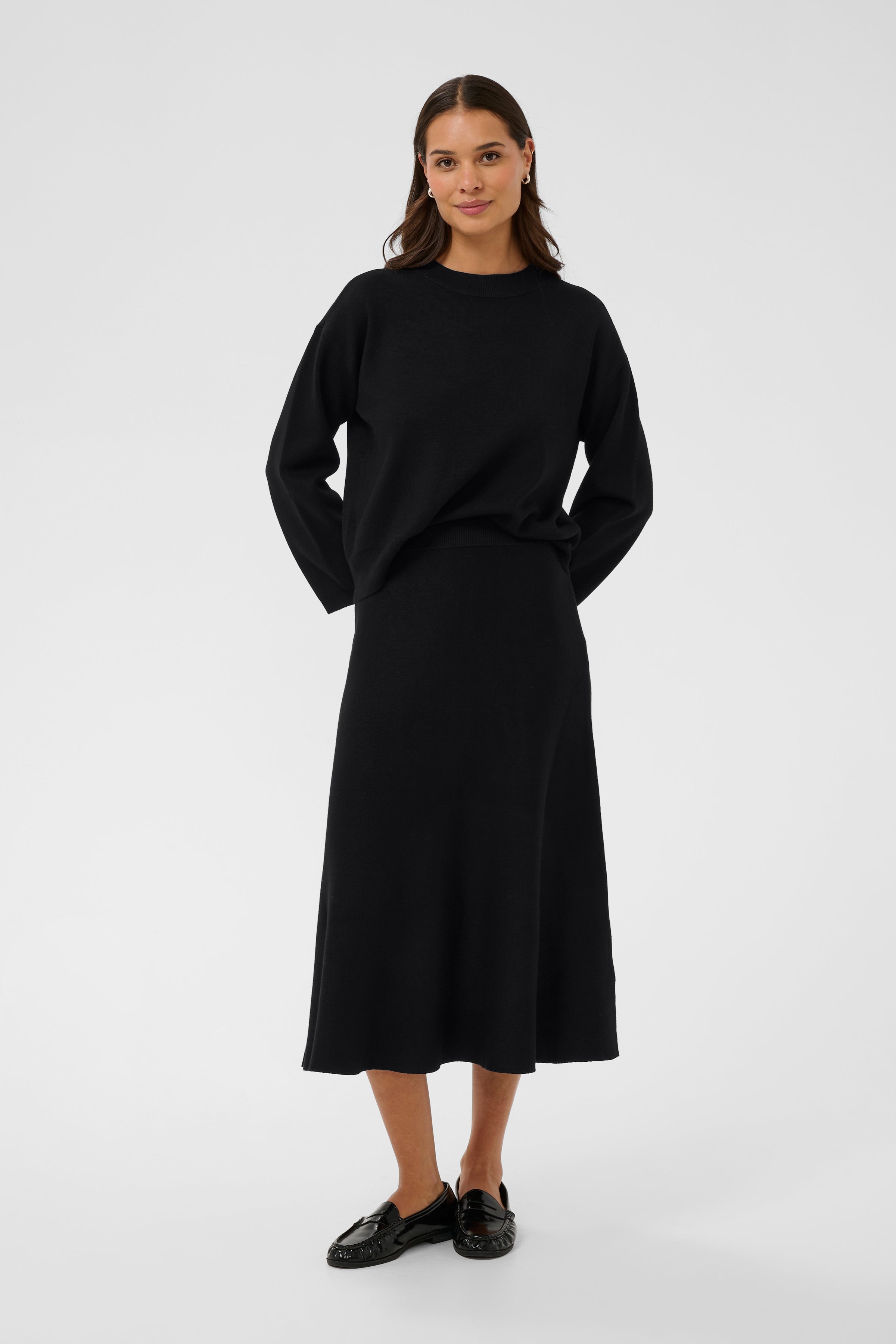 Malina Knit Pullover - Black-Sweater- Hometown Style HTS, women's in store and online boutique located in Ingersoll, Ontario