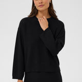 Malina Knit Pullover - Black-Sweater- Hometown Style HTS, women's in store and online boutique located in Ingersoll, Ontario