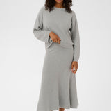 Malina Knit Pullover - Grey-Sweater- Hometown Style HTS, women's in store and online boutique located in Ingersoll, Ontario