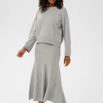 Malina Skirt - Grey-Skirt- Hometown Style HTS, women's in store and online boutique located in Ingersoll, Ontario