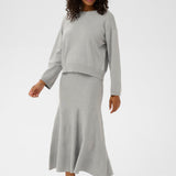 Malina Skirt - Grey-Skirt- Hometown Style HTS, women's in store and online boutique located in Ingersoll, Ontario
