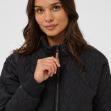 KAleila Quilt Jacket - Black Deep-jacket- Hometown Style HTS, women's in store and online boutique located in Ingersoll, Ontario