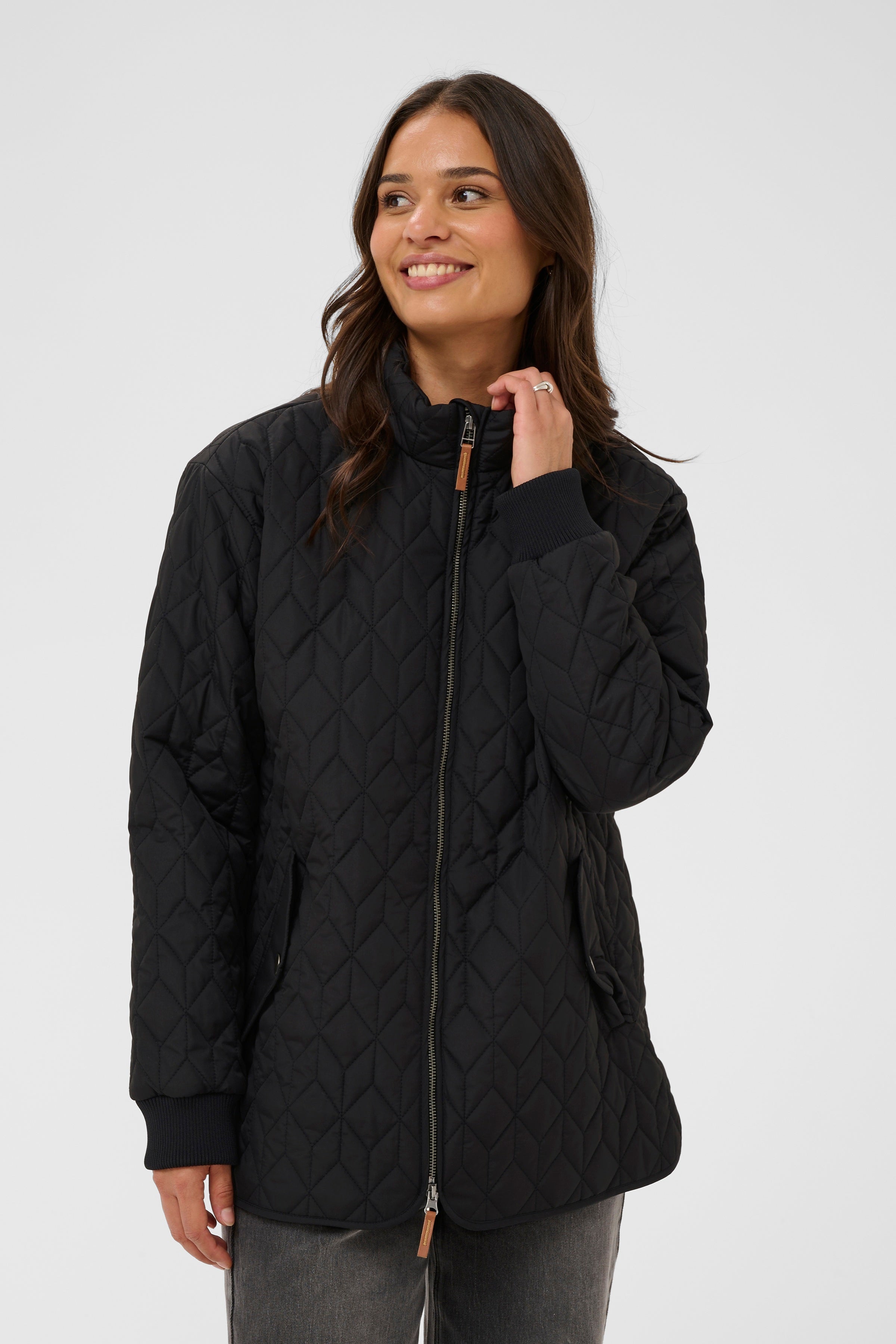KAleila Quilt Jacket - Black Deep-jacket- Hometown Style HTS, women's in store and online boutique located in Ingersoll, Ontario