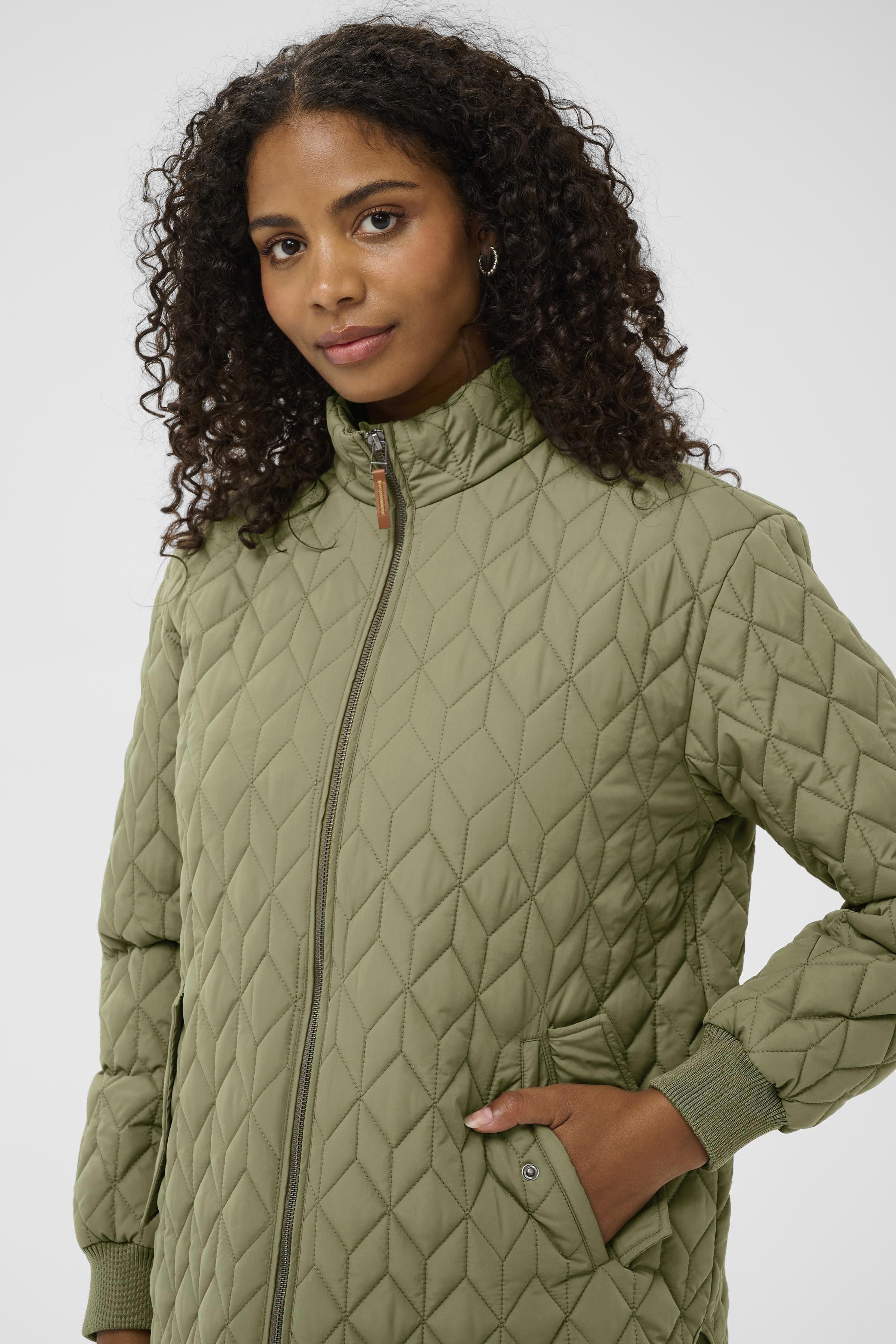 KAleila Quilt Jacket - Dusky Green-jacket- Hometown Style HTS, women's in store and online boutique located in Ingersoll, Ontario