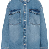 Leanne Denim Shirt - Vintage Blue-jacket- Hometown Style HTS, women's in store and online boutique located in Ingersoll, Ontario