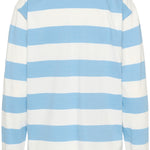 Miala Polo Long Sleeve - Blue-Casual Tops- Hometown Style HTS, women's in store and online boutique located in Ingersoll, Ontario