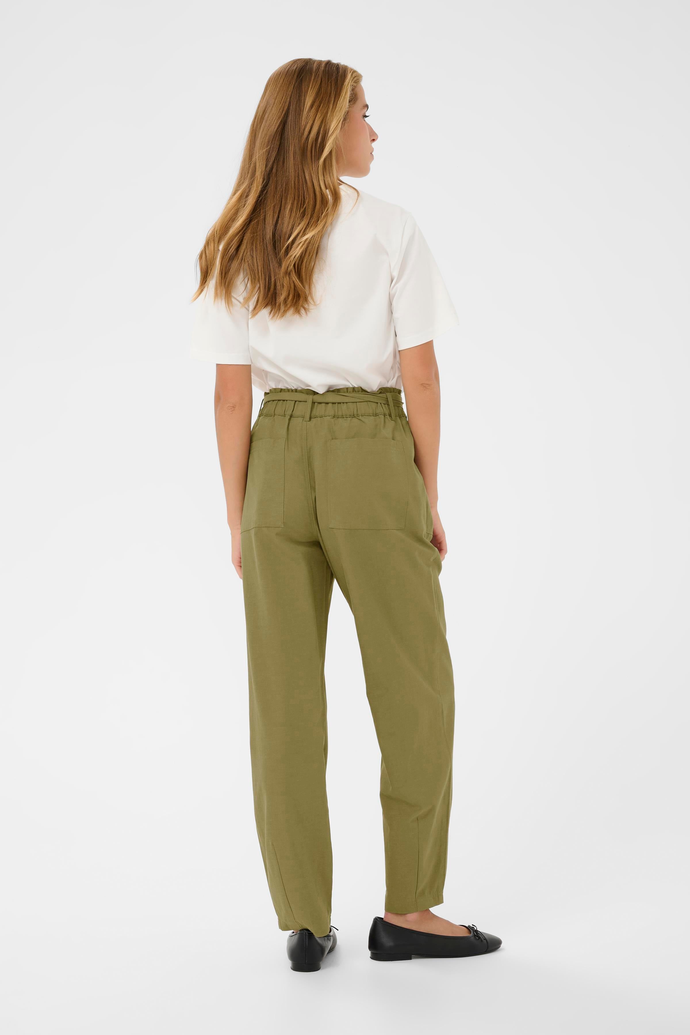 KAliva Pants - Dusky Green-Pants- Hometown Style HTS, women's in store and online boutique located in Ingersoll, Ontario