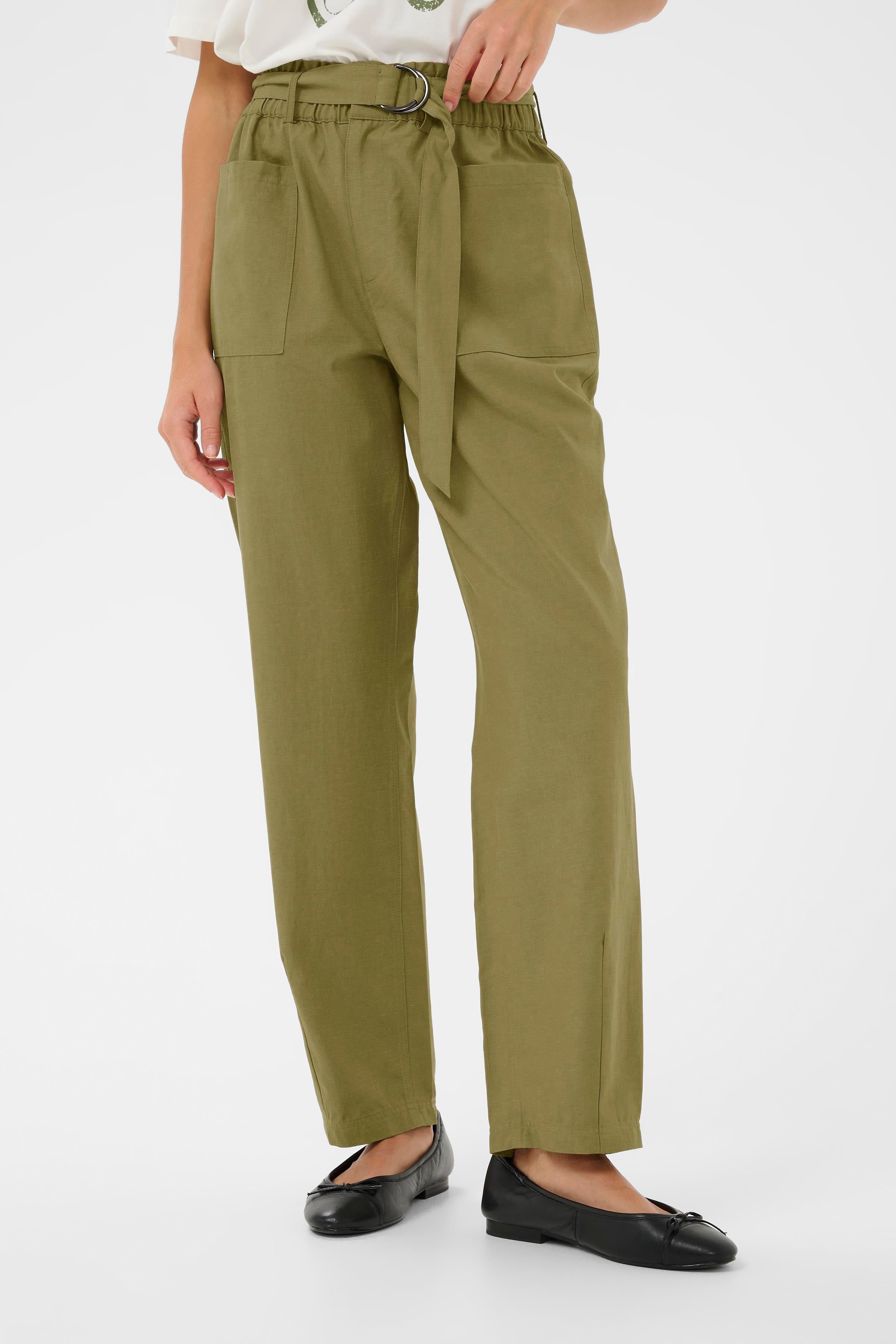 KAliva Pants - Dusky Green-Pants- Hometown Style HTS, women's in store and online boutique located in Ingersoll, Ontario