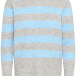 Niel Striped Pullover - Blue-Sweater- Hometown Style HTS, women's in store and online boutique located in Ingersoll, Ontario