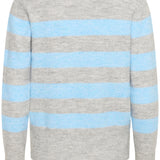 Niel Striped Pullover - Blue-Sweater- Hometown Style HTS, women's in store and online boutique located in Ingersoll, Ontario
