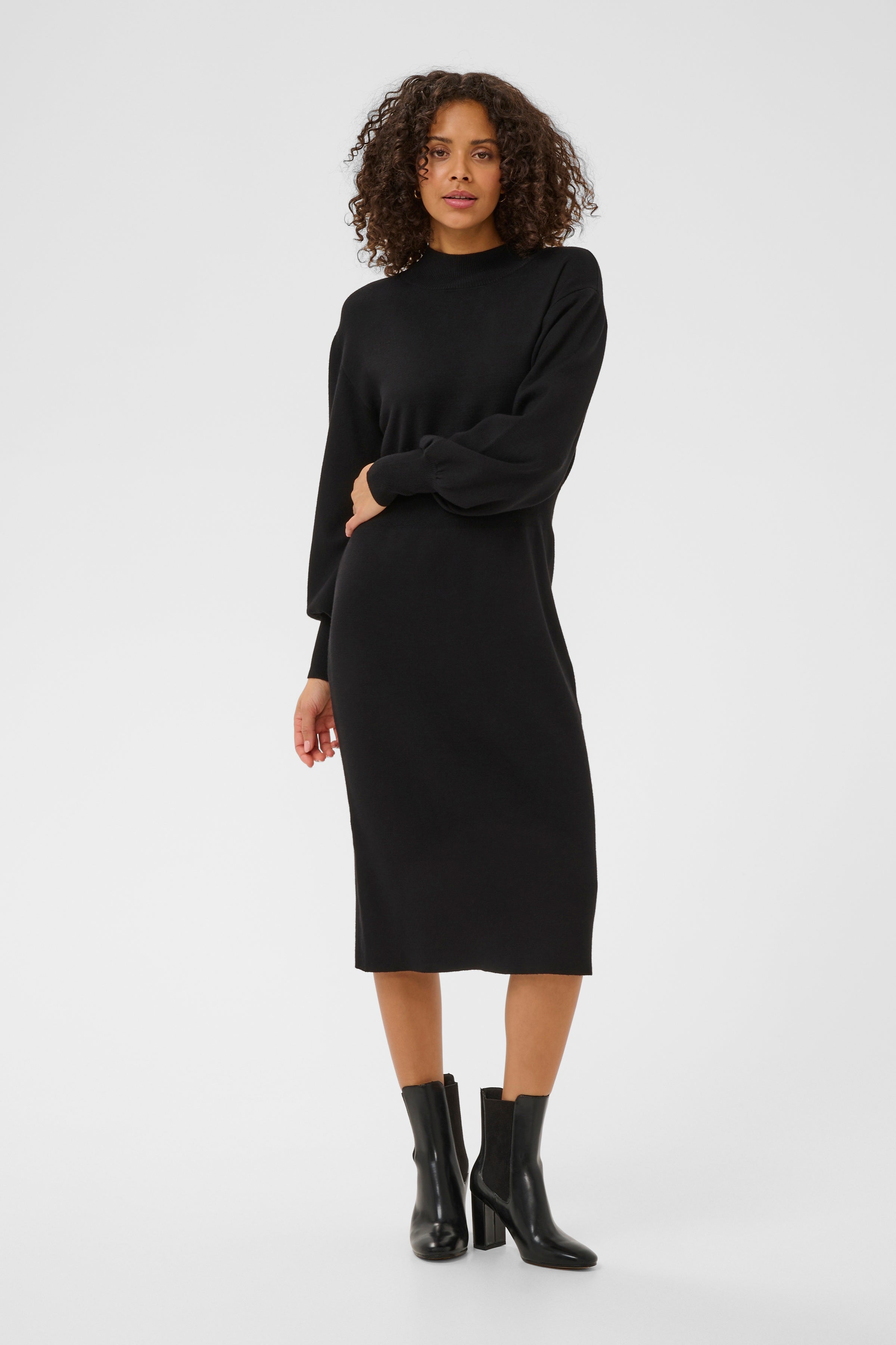 Marina Knit Dress - Black-Dress- Hometown Style HTS, women's in store and online boutique located in Ingersoll, Ontario