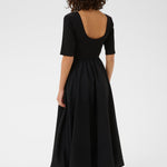 Kirsten 1/2 Sleeve Dress - Black-Casual Dresses- Hometown Style HTS, women's in store and online boutique located in Ingersoll, Ontario