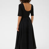 Kirsten 1/2 Sleeve Dress - Black-Casual Dresses- Hometown Style HTS, women's in store and online boutique located in Ingersoll, Ontario