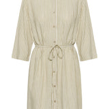 KAmilia Short Shirt Dress - Chalk-Casual Dresses- Hometown Style HTS, women's in store and online boutique located in Ingersoll, Ontario