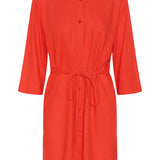 KAmilia Short Shirt Dress - Poppy-Casual Dresses- Hometown Style HTS, women's in store and online boutique located in Ingersoll, Ontario
