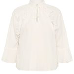Flora Blouse -White-Blouses- Hometown Style HTS, women's in store and online boutique located in Ingersoll, Ontario
