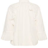 Flora Blouse -White-Blouses- Hometown Style HTS, women's in store and online boutique located in Ingersoll, Ontario