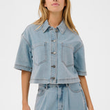 KAminna Denim Shirt-Coat & Jackets- Hometown Style HTS, women's in store and online boutique located in Ingersoll, Ontario