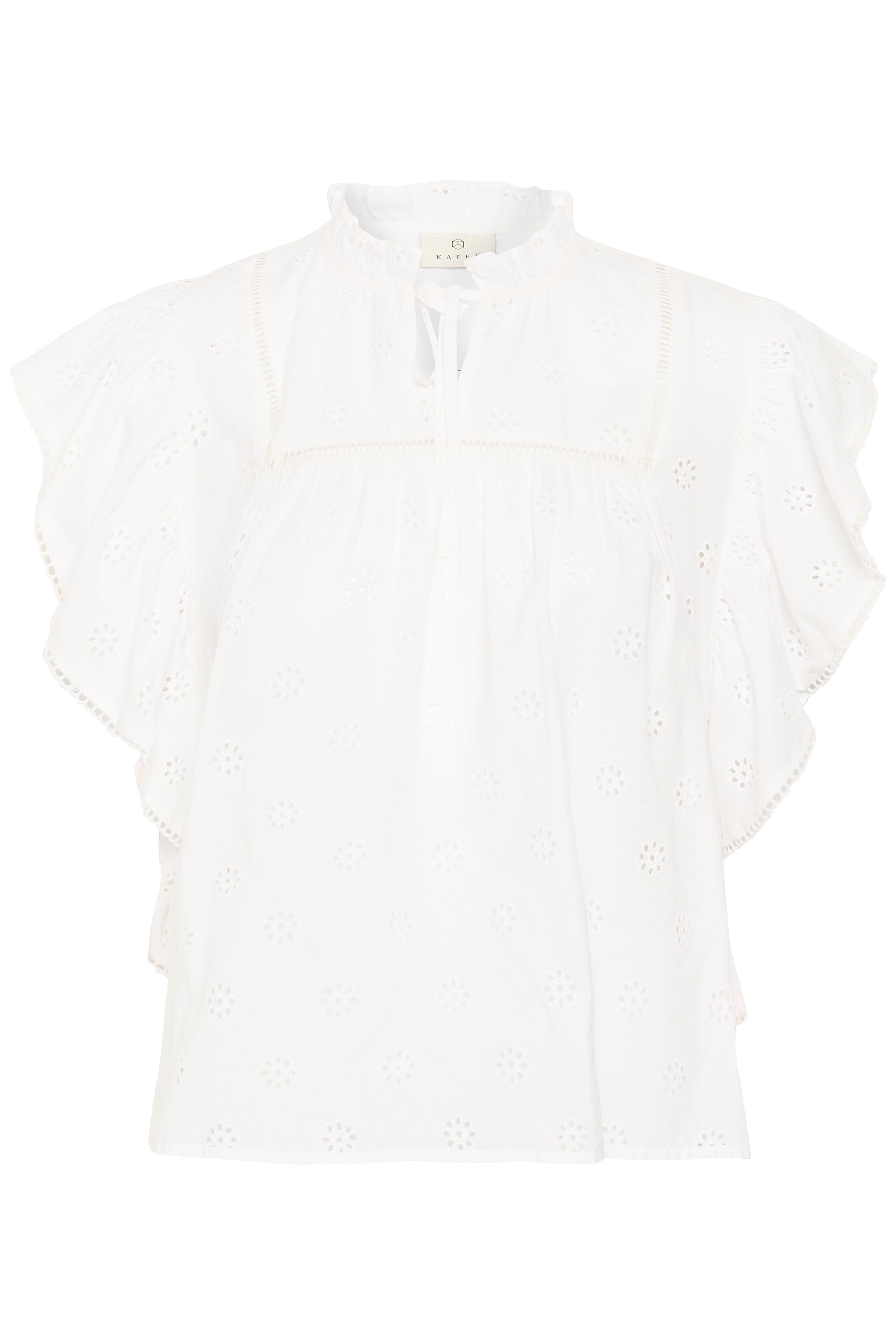 KAfiona Frill Top - White-Blouses- Hometown Style HTS, women's in store and online boutique located in Ingersoll, Ontario