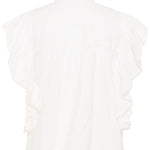 KAfiona Frill Top - White-Blouses- Hometown Style HTS, women's in store and online boutique located in Ingersoll, Ontario