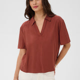 KAemily Blouse- Henna-blouse- Hometown Style HTS, women's in store and online boutique located in Ingersoll, Ontario