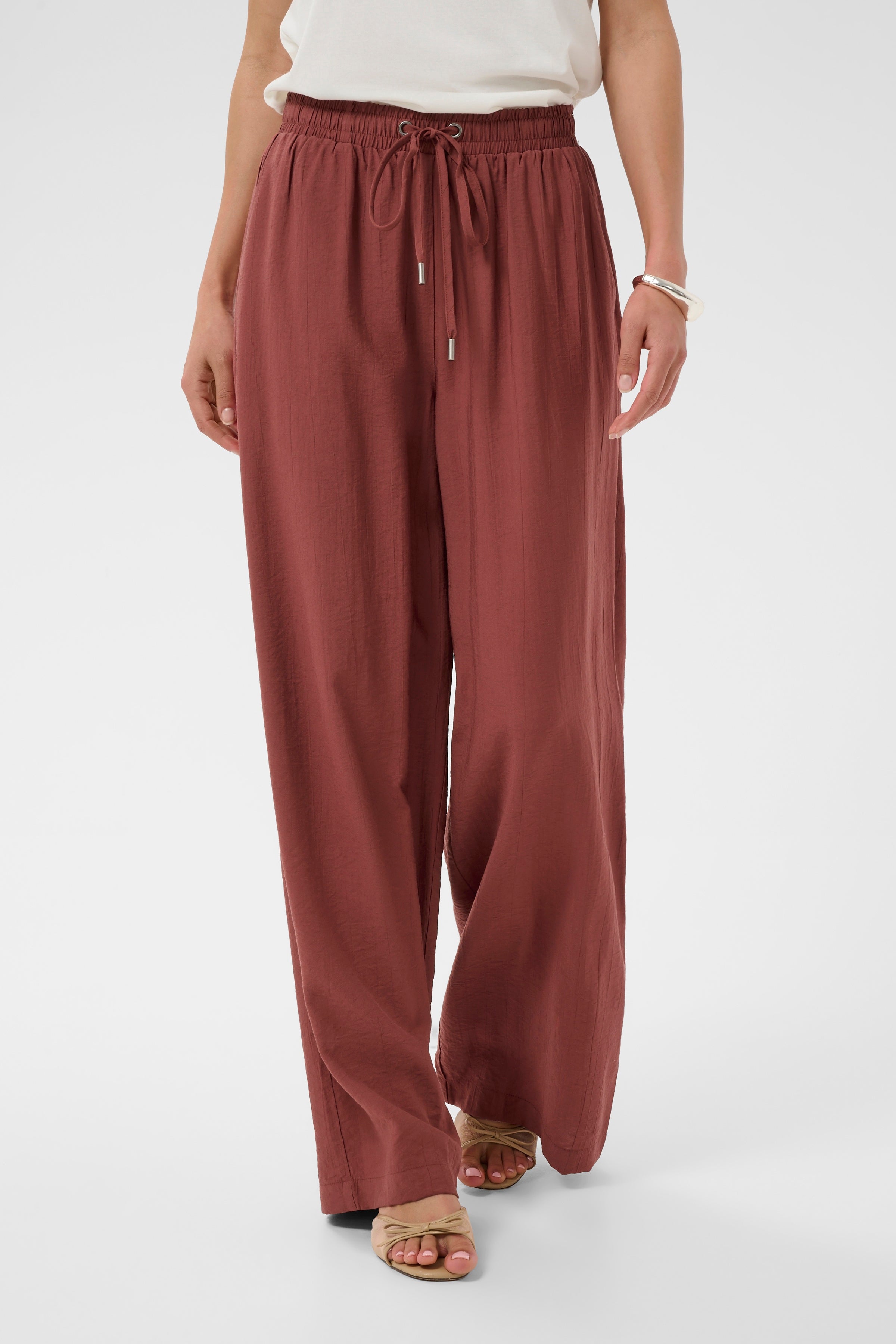 KaEmily Wide Pants- Henna-Bottoms- Hometown Style HTS, women's in store and online boutique located in Ingersoll, Ontario