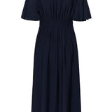 Sirena Long Dress- Navy-Special Occasion Dress- Hometown Style HTS, women's in store and online boutique located in Ingersoll, Ontario