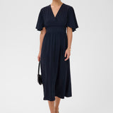 Sirena Long Dress- Navy-Special Occasion Dress- Hometown Style HTS, women's in store and online boutique located in Ingersoll, Ontario