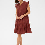 KAvalerie Dress - Henna-Casual Dresses- Hometown Style HTS, women's in store and online boutique located in Ingersoll, Ontario
