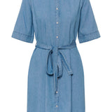 KAjade Denim Dress - Medium Blue-Casual Dresses- Hometown Style HTS, women's in store and online boutique located in Ingersoll, Ontario